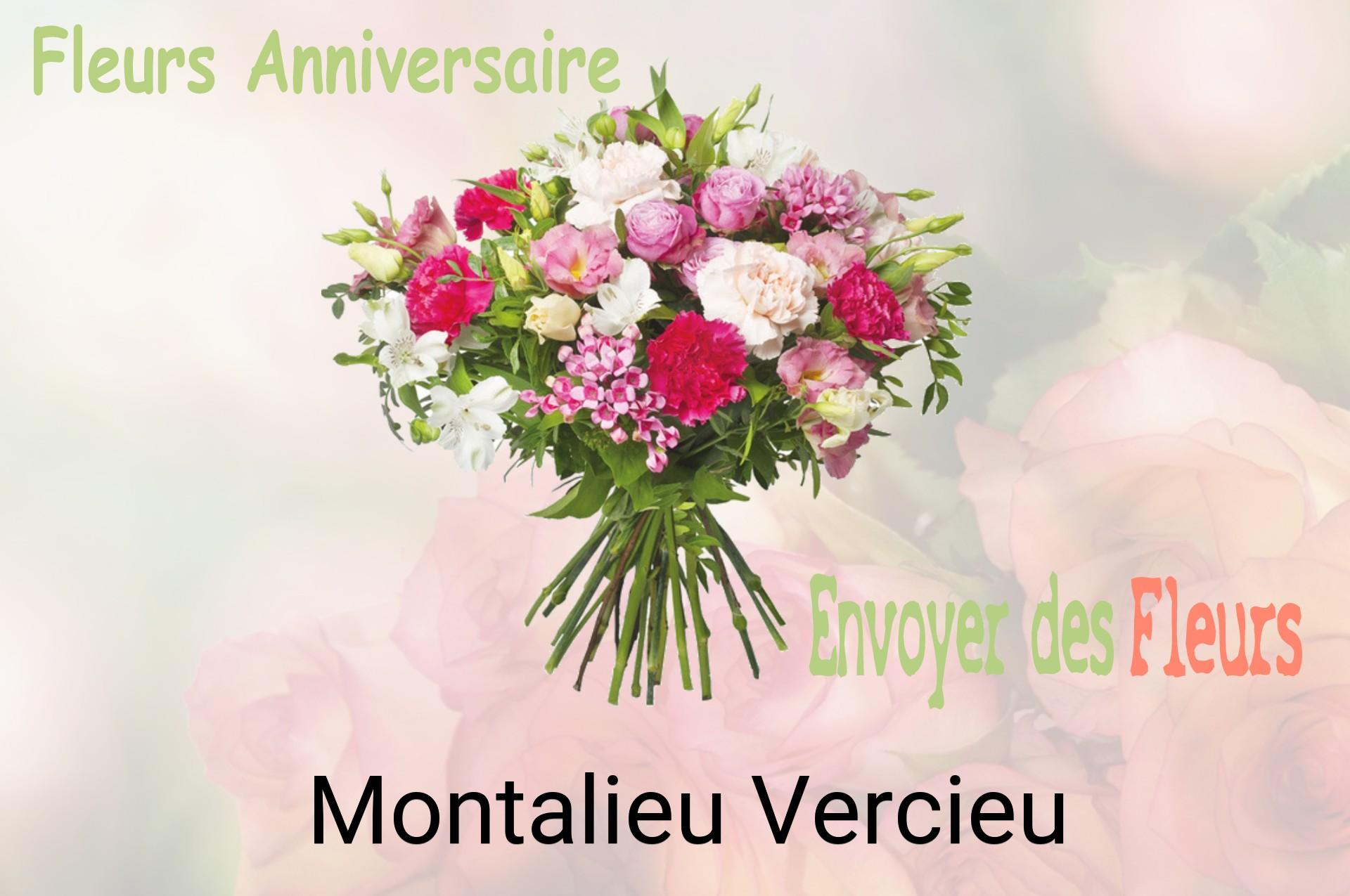 Bouquet de fleurs d’anniversaire livré à Montalieu-Vercieu