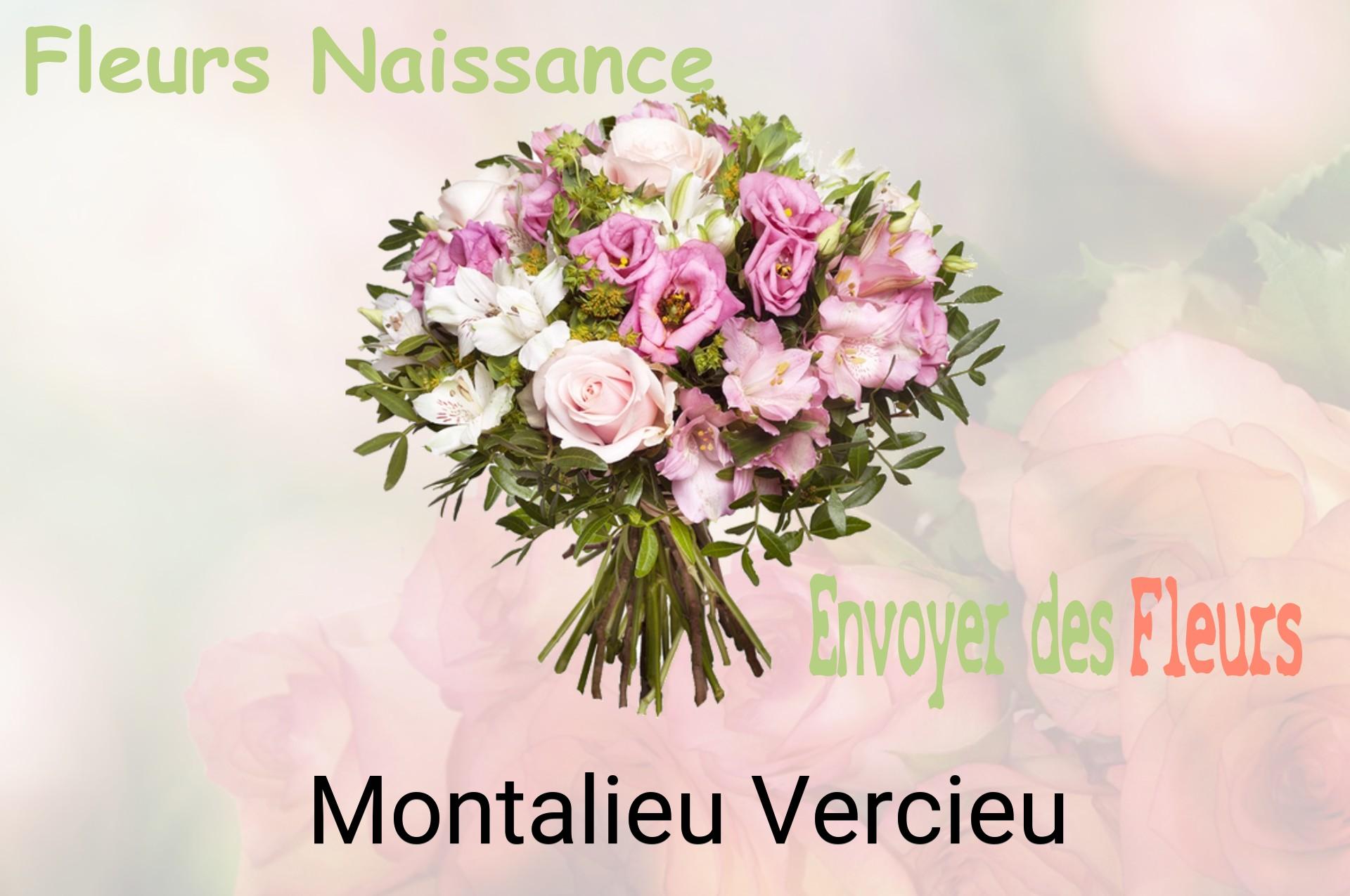 Bouquet de fleurs de naissance livré à Montalieu-Vercieu